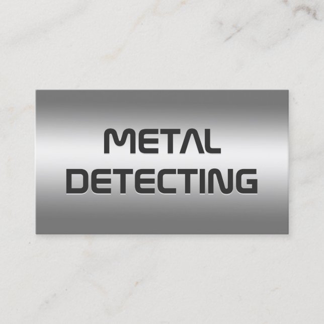 Cartão De Visita Detector de Metal (Frente)