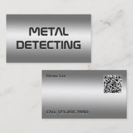 Cartão De Visita Detector de metal QR
