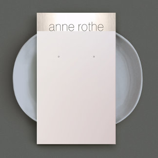 Cartão De Visita Detentor de Ecrã Elegante Simples