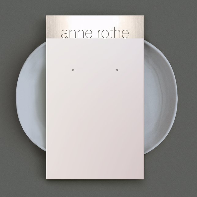 Cartão De Visita Detentor de Ecrã Elegante Simples (Criador carregado)