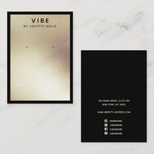 Cartão De Visita Detentor de Joias Douradas de Vestígios de Satin P