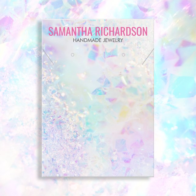 Cartão De Visita Detentor Elegante de Vídeo de Cristal Quartz Chic  (Criador carregado)