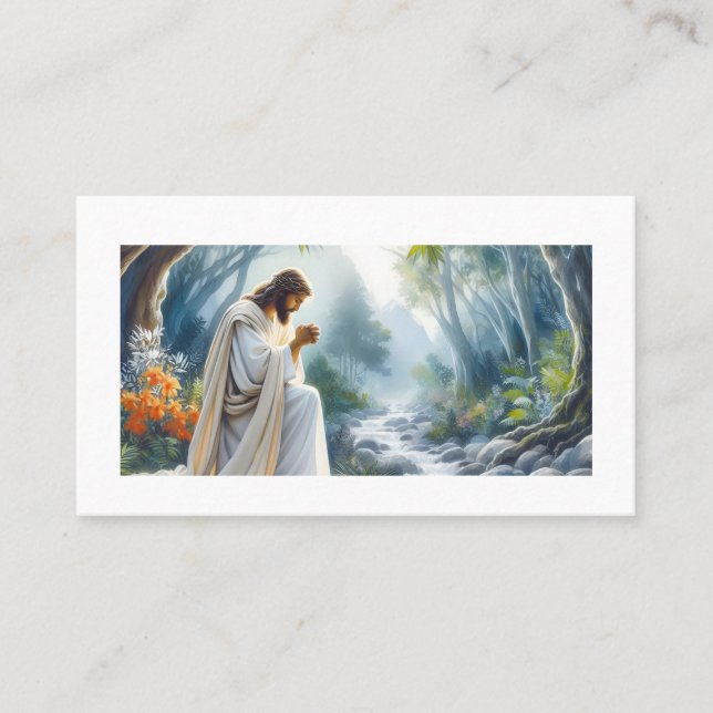 Cartão De Visita Deus é a chave para entrar no céu. (Frente)