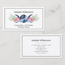 Cartão De Visita Deusa Celestial Tripla da Lua Mística Metafísica