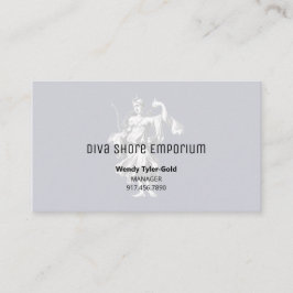 Cartão De Visita Deusa Luna Blue Watermark