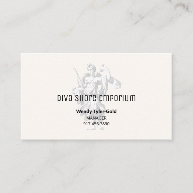 Cartão De Visita Deusa Luna Watermark (Frente)