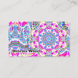 Cartão De Visita Dharma Wheel (você pode mudar as palavras)