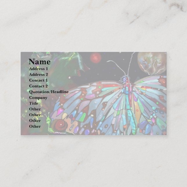 Cartão De Visita Dia da Terra (Frente)