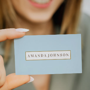 Cartão De Visita Dia das Meninas Elegante Spa Salon pálido Borda d