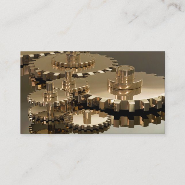 Cartão De Visita Dia do Pai em Gear (Frente)