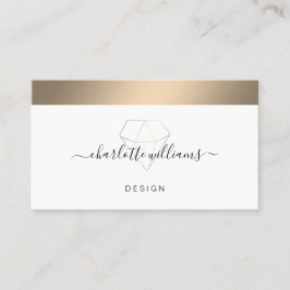 Cartão De Visita Diamante Mínimo Moderno Salon Visitenkarte Busines