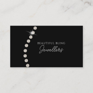 Cartão De Visita Diamond Bling Jewel Jewelry Store Gift Merchant