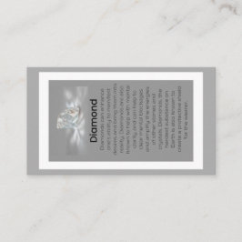 Cartão De Visita Diamond Crystal Significa Jewelry Display Gemstone