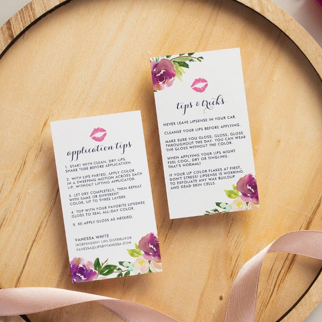 Cartão De Visita Dicas e truques do Distribuidor de Produtos Lip Pe (Criador carregado)