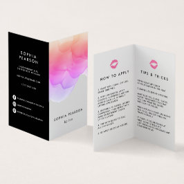 Cartão De Visita Dicas e truques do distribuidor do produto de lábi