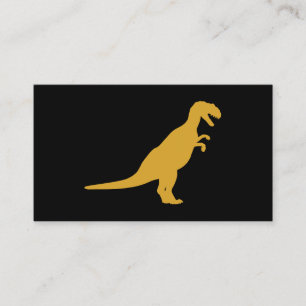 Cartão De Visita Dinossauro Amarelo