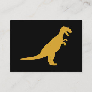 Cartão De Visita Dinossauro Amarelo