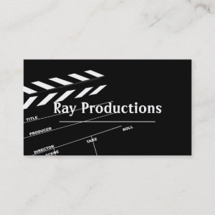 Cartão De Visita Diretor Filme Filmes Produtor Produção Negócios