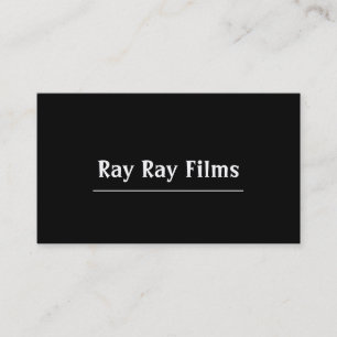 Cartão De Visita Diretor Filmes Produtor Produção Negócios