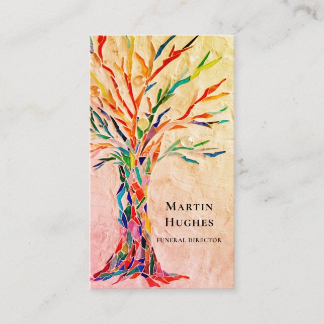 Cartão De Visita Diretor Funeral Árvore Da Vida (Frente)