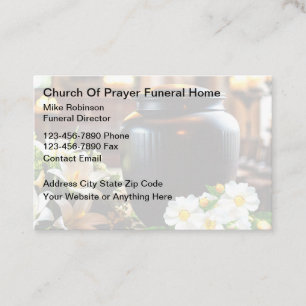 Cartão De Visita Diretor Funeral E Cremadura