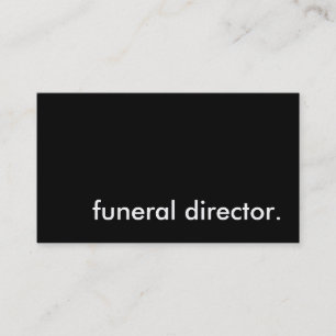 Cartão De Visita diretor funerário.