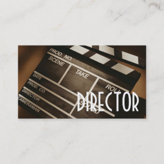 Cartão De Visita Diretora Clapperboard Film Movimenta Producer Act