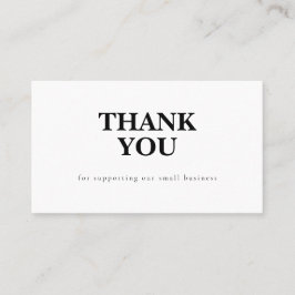 Cartão De Visita Discount Code Thank You Card Small Business