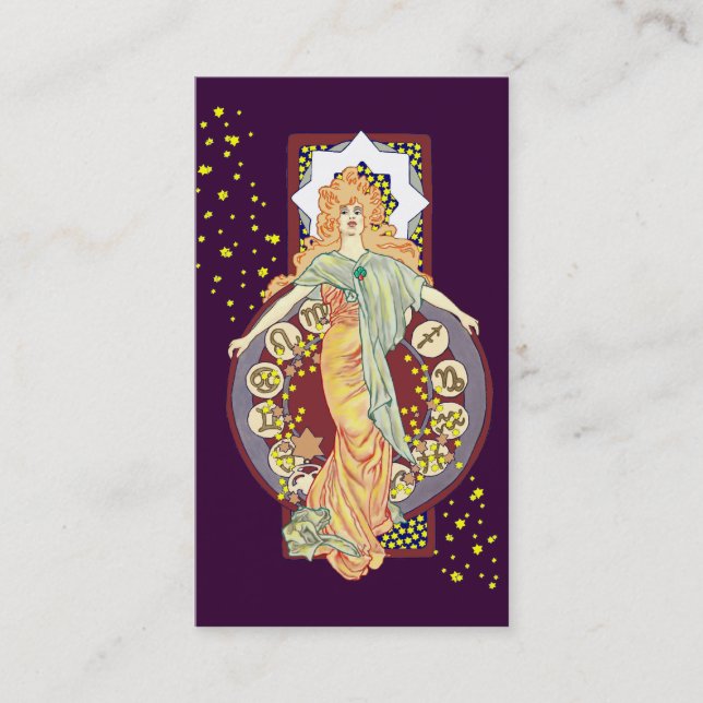 Cartão de visita dispersado das estrelas (Frente)