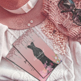 Cartão De Visita Dissipador de Coletor de Fecho Compre Glitter