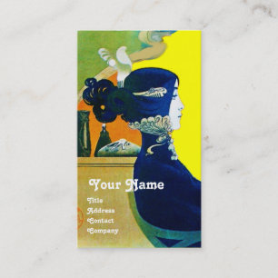 Cartão De Visita DIVA EM AZUL MONOGRAM Beauty Salon ,Makeup Artist