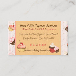 Cartão De Visita Diversão do cupcake