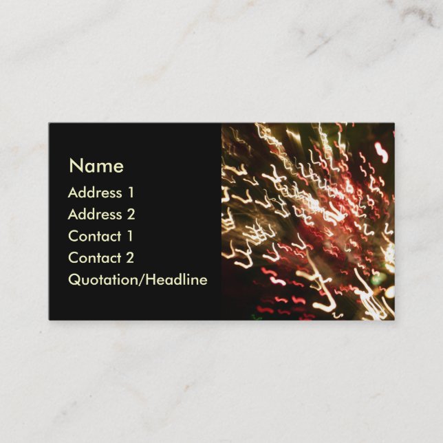 Cartão De Visita Divertimento por fibra óptica - 02 (Frente)