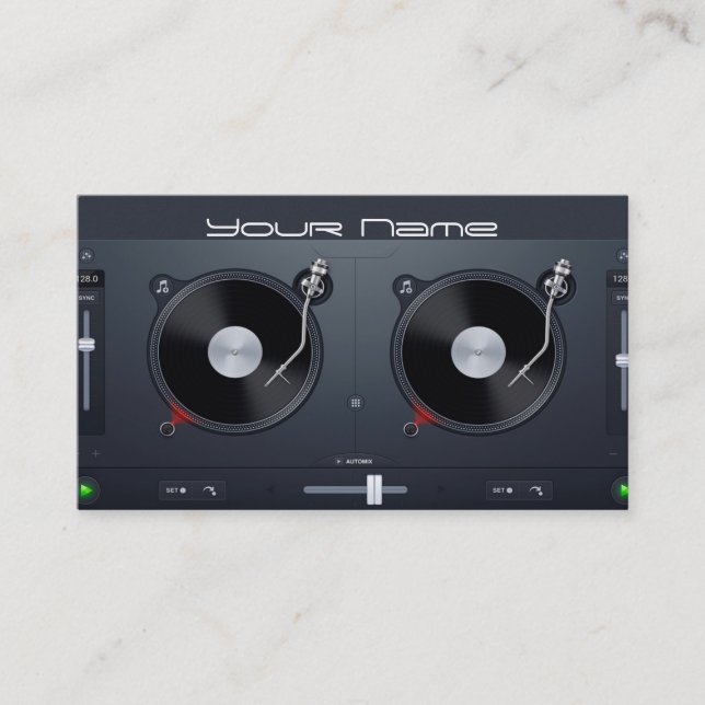 Cartão de visita DJ (Frente)