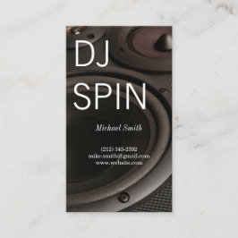 Cartão De Visita DJ | Caixas de Som | Engenheiro de música | Produt