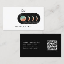 DJ Deejay Retro Vinil Record, QR Code