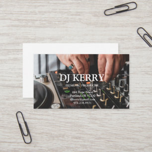 Cartão De Visita DJ Disc Jockey Eletrônico