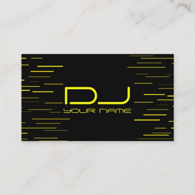 Cartão de visita DJ exclusivo (Frente)
