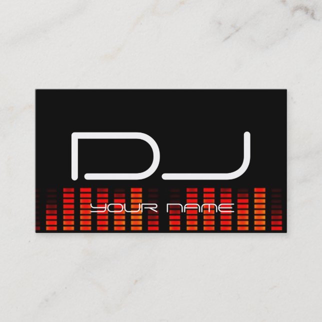 Cartão de visita DJ exclusivo (Frente)
