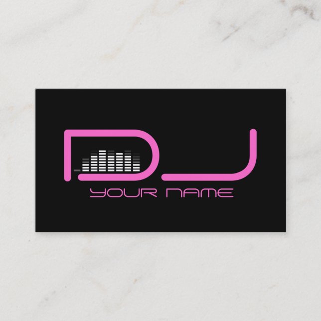 Cartão de visita DJ exclusivo (Frente)