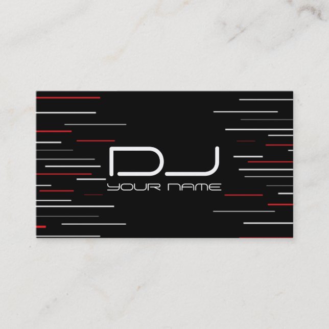 Cartão de visita DJ exclusivo (Frente)