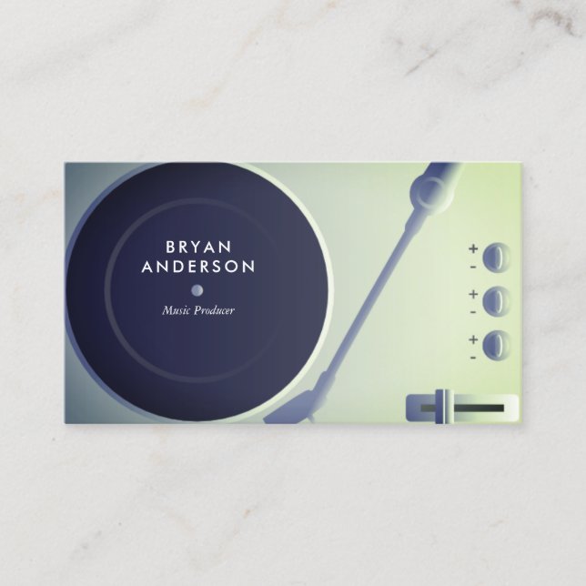 Cartão De Visita DJ Inversível (Frente)