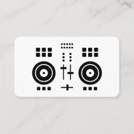 Cartão De Visita DJ Minimalista Moderna