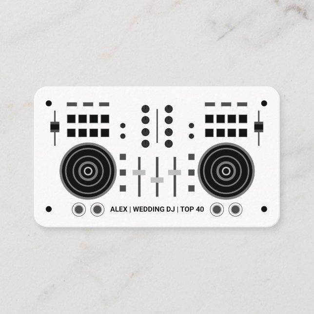 Cartão De Visita DJ Moderno (Frente)