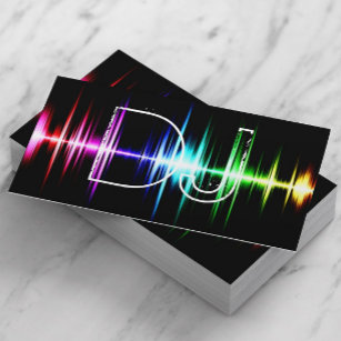 Cartão De Visita DJ Music Beats Modern