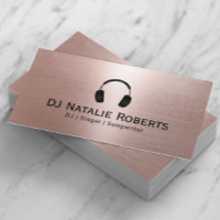 DJ Music Deejay Modern Blush Rosa Dourado