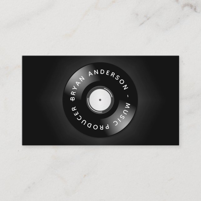 Cartão De Visita Dj - Produtor De Música (Frente)