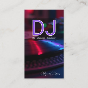 Cartão De Visita DJ Professional Turntable