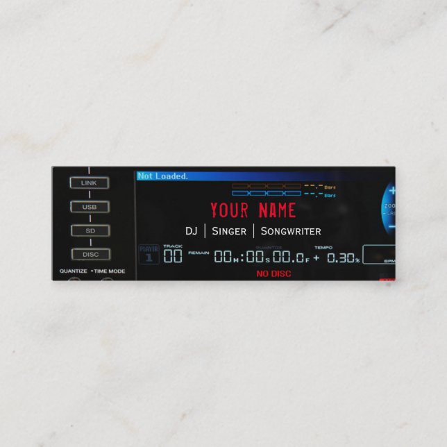 Cartão de visita DJ ver.2 (Frente)