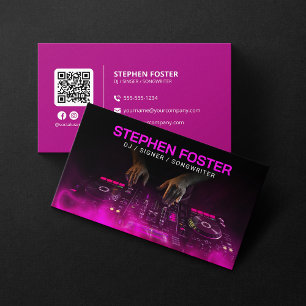 Cartão De Visita DJs Signer Músico Deejay Produtor Musical